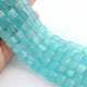 1 Strand  Aqua Chalcedony Faceted Cube Shape Briolettes -Semi Precious Gemstone Cube Shape Briolettes Beads -7mm- 9 Inches BR01755