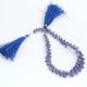 1  Strand Tenzanite  Smooth Briolettes -Tear  Shape Briolettes - 4mmx2mm-7mmx4mm - 9.5 Inches BR03294 - Tucson Beads