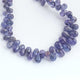 1  Strand Tenzanite  Smooth Briolettes -Tear  Shape Briolettes - 4mmx2mm-7mmx4mm - 9.5 Inches BR03294 - Tucson Beads