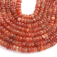 1  Long Strand Sun Stone Faceted Roundelles - Semi Precious Gemstone  Roundelles Beads 4mm- 10mm- 16 Inches BR03253