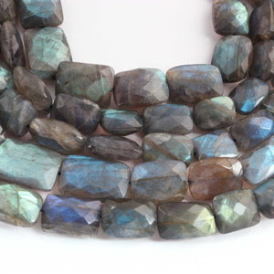 1 Strand Labradorite Faceted Briolettes  - Nuggets Shape Briolettes-11mmx8mm-23mmx15mm -10 Inches BR03270 - Tucson Beads