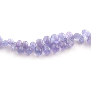 1  Strand Tenzanite  Smooth Briolettes -Tear  Shape Briolettes - 4mmx3mm-9mmx6mm - 9 Inches BR03208 - Tucson Beads