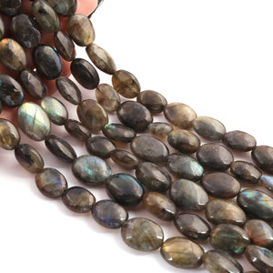 1  Long Strand  Labradorite Smooth Briolettes -Oval Shape  Briolettes - 11mmx8mm- 17mmx12mm , 8 Inches BR03264 - Tucson Beads