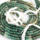 1  Strand Beautiful Shaded Emerald Faceted Roundelles Shape - Semi Precious Gemstone Emerald Roundelles Beads 4mm-5mm - 14 Inches BR01990