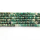 1  Strand Beautiful Shaded Emerald Faceted Roundelles Shape - Semi Precious Gemstone Emerald Roundelles Beads 4mm-5mm - 14 Inches BR01990