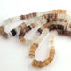 1 Strand Beautiful Mix Stone Faceted  Heishi Rondelles Beads  - Wheel ,Tyre Roundelles  Beads 5mm-9mm 17 Inches BR02679