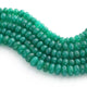 1  Strand Green Onyx Faceted Rondelles Beads-Semi Precious Gemstone Roundelles Beads 8mm-13mm - 9 Inches BR02023