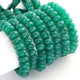 1  Strand Green Onyx Faceted Rondelles Beads-Semi Precious Gemstone Roundelles Beads 8mm-13mm - 9 Inches BR02023