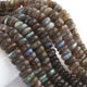 1 Strand Beautiful Labradorite Smooth Rondelles Beads -Semi Precious Gemstone  Labradorite Roundelles Beads - 10mm- 12mm-8 Inches- BR02089