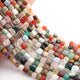 1 Strand Mix Stone Faceted Cube Briolettes - Box Shape Beads - 5mm-9mm - 8.5 Inches BR02612