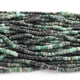 1 Strand  Shaded Emerald  Smooth Heishi Wheel Briolettes - Semi Precious Gemstone Tyre shape Briolettes  -4mm- 16 Inches BR02127