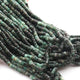 1 Strand  Shaded Emerald  Smooth Heishi Wheel Briolettes - Semi Precious Gemstone Tyre shape Briolettes  -4mm- 16 Inches BR02127