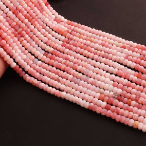 1  Strand Shaded Pink Opal Faceted Rondelles Beads - Semi Precious Gemstone Pink Opal Roundelles Beads - 6mm-14 Inches BR02782