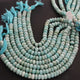 1  Strand Amazonite Smooth Rondelles Beads -Semi Precious Gemstone Roundelles Beads -8mm-9mm- 8.5-Inches BR02059