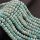 1  Strand Amazonite Smooth Rondelles Beads -Semi Precious Gemstone Roundelles Beads -8mm-9mm- 8.5-Inches BR02059