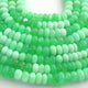 1  Long Strand Amazing Green Opal Smooth Rondelle Shape Beads- Green Opal gemstone Beads- 8mm-10mm- 14 Inches -BR02869