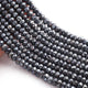 1 Strand Black Spinel Silver Coated Faceted Rondelles Beads-Semi Precious Gemstone Rondelles Beads - 7mm-10mm -13 inches BR01862