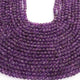 1 Strand Amethyst Faceted Round Balls - Semi Precious Gemstone Balls Beads - 4mm-5mm - 13 Inches BR087