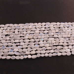 1 Strand White Rainbow Moonstone Smooth Pear Shape Briolettes -Semi Precious Gemstone White Moonstone Briolettes Beads 7mmx7mm-17mmx7mm -13 Inches BR01855