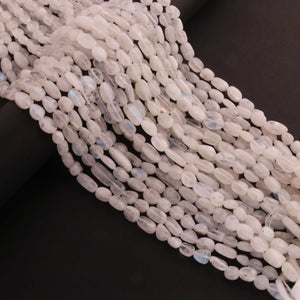 1 Strand White Rainbow Moonstone Smooth Pear Shape Briolettes -Semi Precious Gemstone White Moonstone Briolettes Beads 7mmx7mm-17mmx7mm -13 Inches BR01855