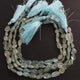 1 Strand AAA Quality Aqua Chalcedony Faceted Assorted Shape Beads Briolettes 9mmx8mm-17mmx7mm 10.5 Inches BR760