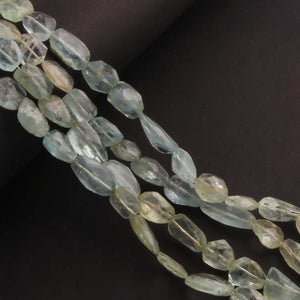 1 Strand AAA Quality Aqua Chalcedony Faceted Assorted Shape Beads Briolettes 9mmx8mm-17mmx7mm 10.5 Inches BR760