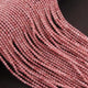 5 Strands Pink Rutile Ball Beads,Small Faceted Beads,Ball Beads,Gemstone Beads,Stone beads,3MM, 13 Inches RB219