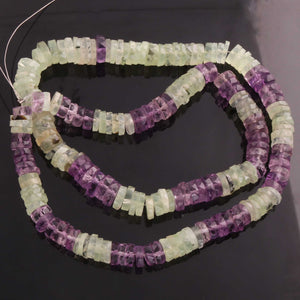 1  Long Strand Mix Stone Faceted Heishi Rondelles Beads - Semi Precious Gemstone Wheel, Tyre Shape Rondelles Beads- 8mm-10mm -18 Inches BR4224