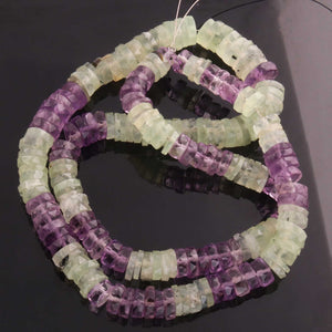 1  Long Strand Mix Stone Faceted Heishi Rondelles Beads - Semi Precious Gemstone Wheel, Tyre Shape Rondelles Beads- 8mm-10mm -18 Inches BR4224