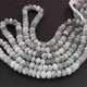 1 Strand Shaded Gray Moonstone Smooth Rondelles -Gemstone Rondelles Beads- 8mm-9mm -17 Inches BR01864 - Tucson Beads