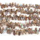 1 Strand Labradorite Faceted Pear Shape Briolettes  -Semi Precious Gemstone Beads   8mmx6mm-17mmx6mm - 10 inch BR0438