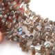 1 Strand Labradorite Faceted Pear Shape Briolettes  -Semi Precious Gemstone Beads   8mmx6mm-17mmx6mm - 10 inch BR0438