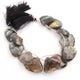 1 Long  Strand Labradorite  Faceted Briolettes -Heart Shape Briolettes - 20mmx26mm-27mmx36mm - 9 inch BR0506