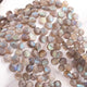 1 Strand  Labradorite Faceted Coin Shape Briolettes - Side Drill Beads - Labradorite Briolettes  7mm-8mm 9.5 Inches BR0258