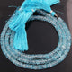 1 Strand Genuine Blue Topaz Faceted Rondelles-Semi Precious Gemstone Rondelles Beads 5mm-7mm -9 Inches BR03255