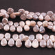 1  Strand Gray Silverite Smooth Briolettes - Pear Shape Briolettes - 9mmx6mm-16mmx10mm- 8 Inches BR01879 - Tucson Beads