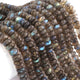 1 Strand Labradorite Smooth Rondelles Shape Beads - Semi Precious Gemstone Rondelles 7mm-8mm ,8 Inches BR01751