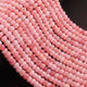 1 Strand Pink Opal  Faceted Roundells Shape- Semi Precious Gemstone Pink Opal Roundells Beads- 5mm-6mm-12 Inches BR01436