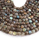 1 Strand Labradorite Faceted Cube Shape Briolettes  -Semi Precious Gemstone  Cube Shape Briolettes Beads 8mmx7mm-9mmx8mm -7.5 Inches BR03698