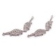 1 Pc Pave Diamond Wing Double Bail Pendant - Feather Antique Finish Pendant 37mmx7mm PDC00024 - Tucson Beads