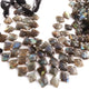 1 Strand Labradorite Faceted Fancy Shape Briolettes  -Semi Precious Gemstone Fancy Shape Briolettes Beads 12mmx10mm-18mmx13mm -8 Inches BR03697