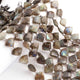 1 Strand Labradorite Faceted Fancy Shape Briolettes  -Semi Precious Gemstone Fancy Shape Briolettes Beads 12mmx10mm-18mmx13mm -8 Inches BR03697