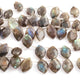 1 Strand Labradorite Faceted Marquise Shape Briolettes  -Semi Precious Gemstone Marquise Shape Briolettes Beads 17mmx12mm-20mmx13mm -8 Inches BR03696