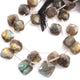 1 Strand Labradorite Faceted Cushion Shape Briolettes  -Semi Precious Gemstone Cushion Shape Briolettes Beads 12mmx12mm-14mmx13mm -8.5 Inches BR03692