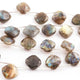 1 Strand Labradorite Faceted Cushion Shape Briolettes  -Semi Precious Gemstone Cushion Shape Briolettes Beads 12mmx12mm-14mmx13mm -8.5 Inches BR03692