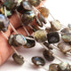 1 Strand Labradorite Faceted Cushion Shape Briolettes  -Semi Precious Gemstone Cushion Shape Briolettes Beads 12mmx12mm-14mmx13mm -8.5 Inches BR03692