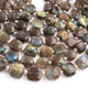 1 Strand Labradorite Faceted Cushion Shape Briolettes  -Semi Precious Gemstone Cushion Shape Briolettes Beads 10mmx9mm-14mmx14mm -8 Inches BR03693