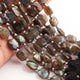 1 Strand Labradorite Faceted Cushion Shape Briolettes  -Semi Precious Gemstone Cushion Shape Briolettes Beads 10mmx9mm-14mmx14mm -8 Inches BR03693