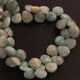 1 Strand Amazonite  Faceted Heart Briolettes - Amazonite Heart Shape Briolettes  8mmx7mm-13mmx9mm 7 Inches BR2113