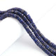 1 Long Strand Lapis Lazuli Faceted Heishi Briolettes - Wheel Beads  6mmx10mm 13 Inches BR2122